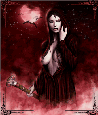 Gif animé gothique vampire
